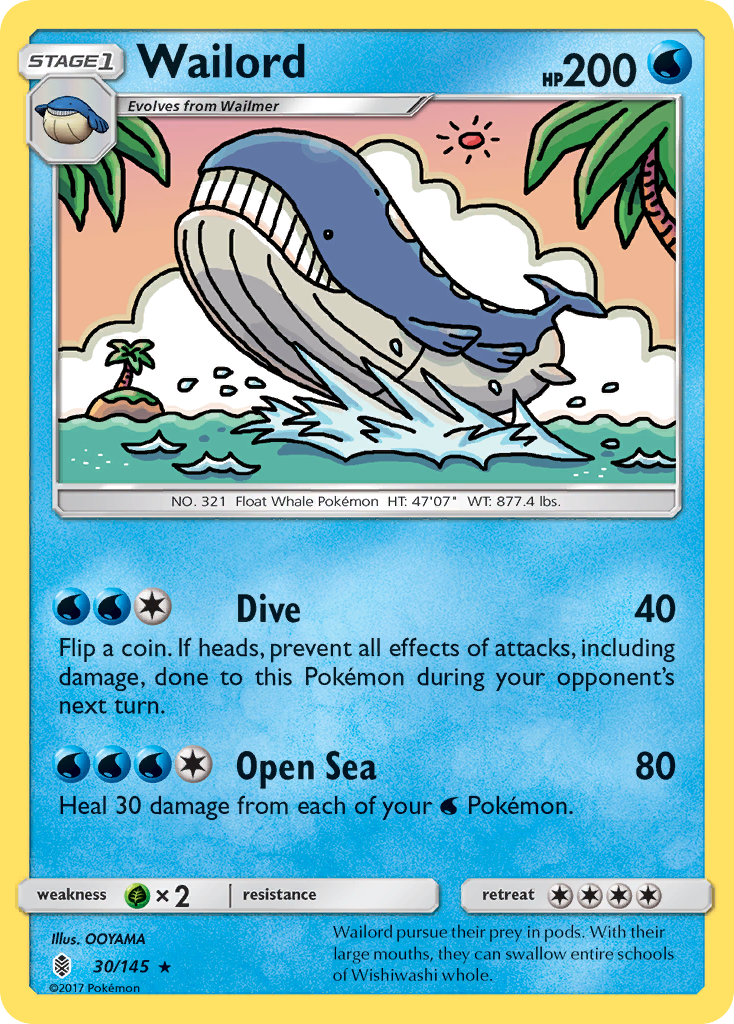 Wailord - 030/145 - Guardians Rising