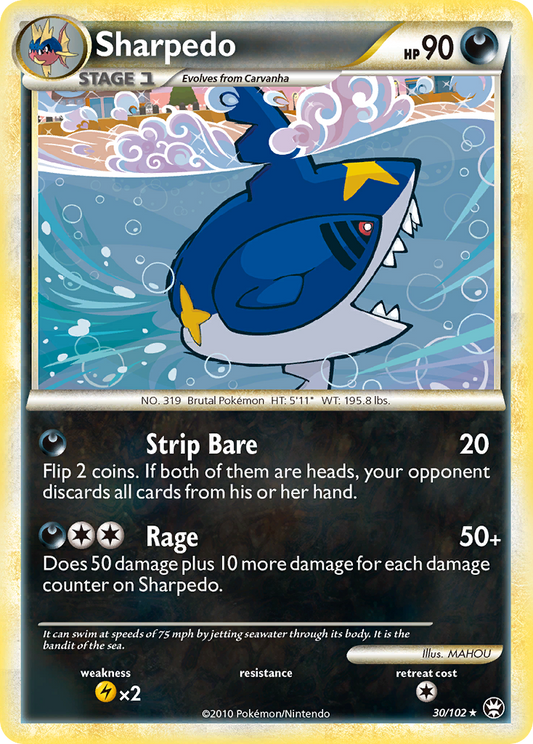 Sharpedo - 030/102 - HS—Triumphant