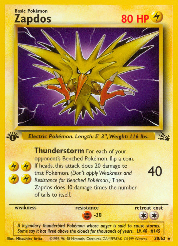 Zapdos - 30/62 - Fossil