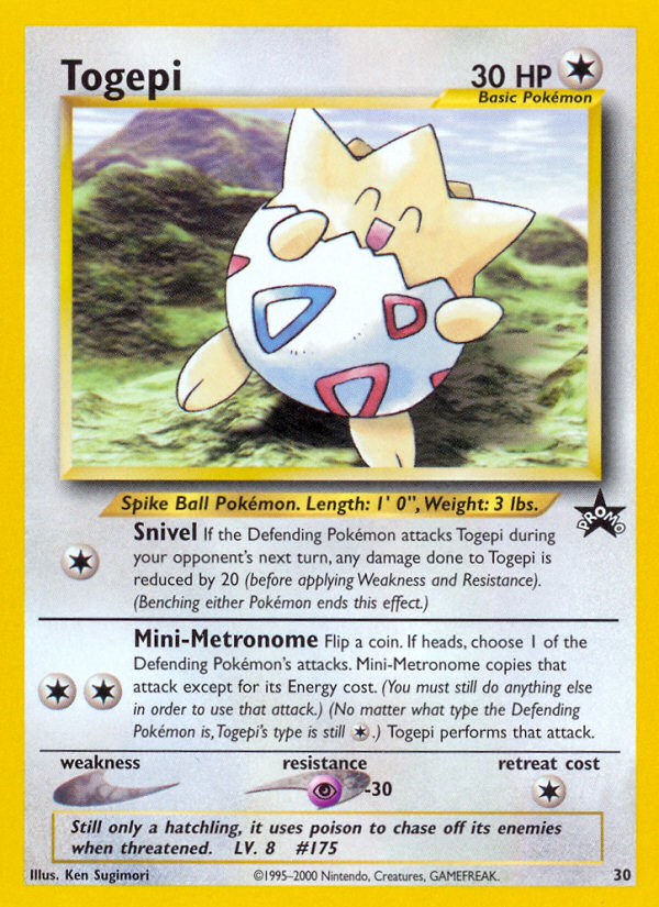 Togepi - 30/53 - Wizards Black Star Promos