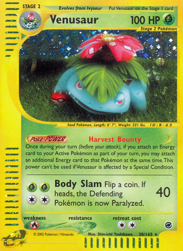 Venusaur - 030/165 - Expedition Base Set