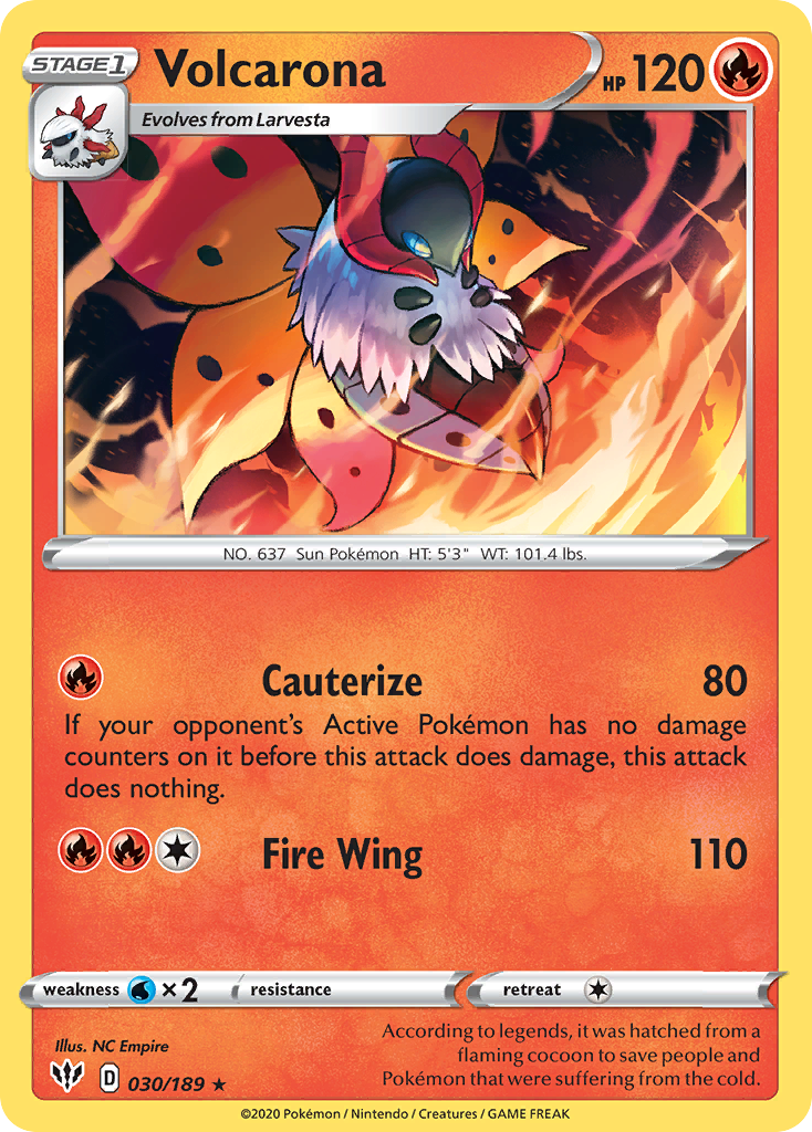 Volcarona - 030/189 - Darkness Ablaze