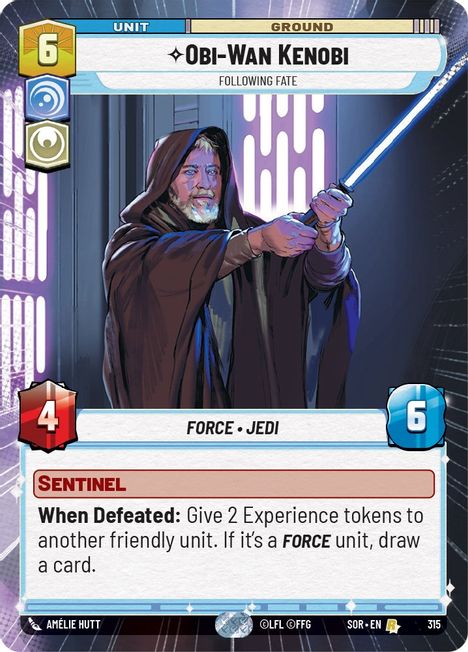 Obi-Wan Kenobi - SOR - 315 - Rare - Hyperspace