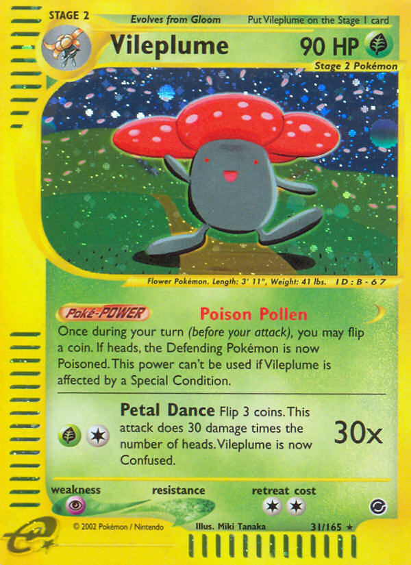 Vileplume - 031/165 - Expedition Base Set