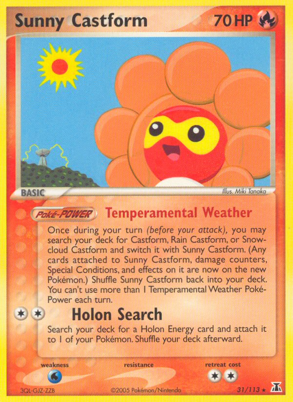 Sunny Castform - 031/113 - Delta Species