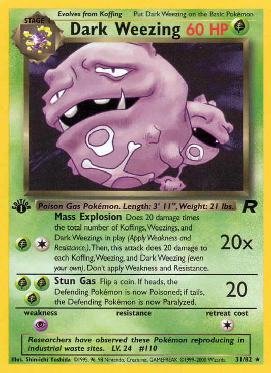 Dark Weezing - 31/82 - Team Rocket