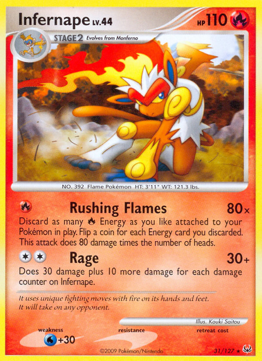 Infernape - 031/127 - Platinum