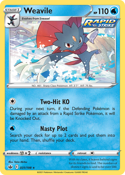 Weavile - 031/198 - Chilling Reign