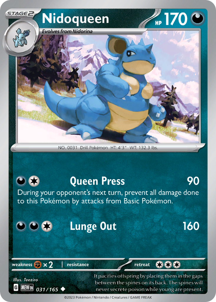 Nidoqueen - 031/165 - 151