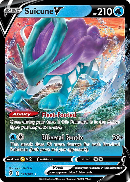 Suicune V - 031/203 - Evolving Skies