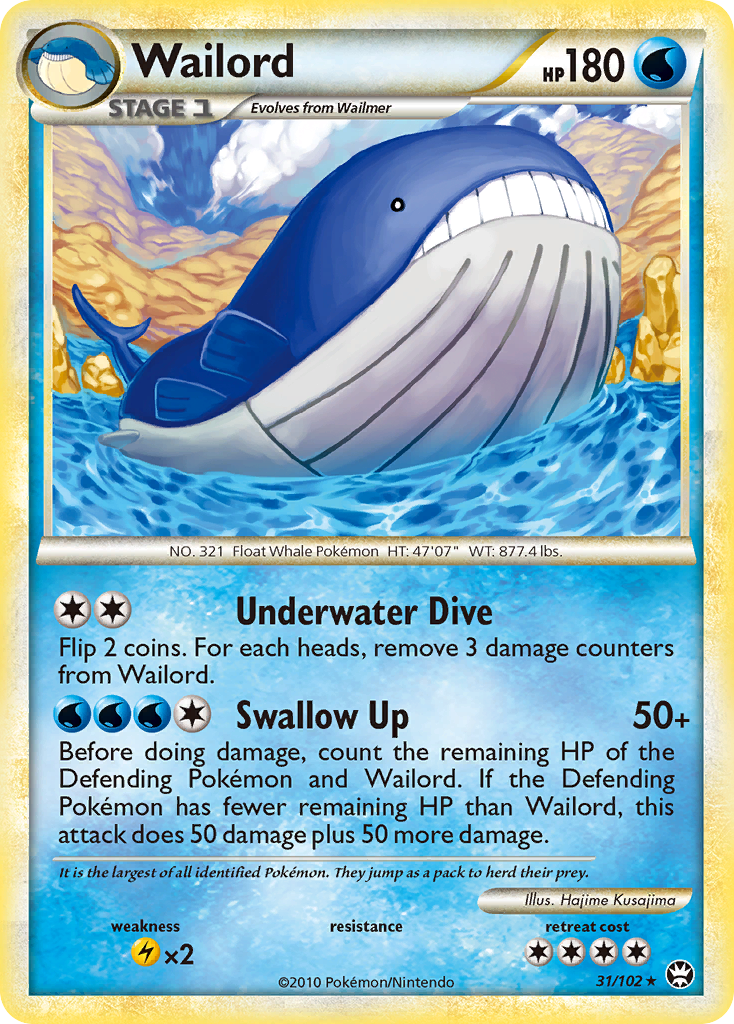 Wailord - 031/102 - HS—Triumphant