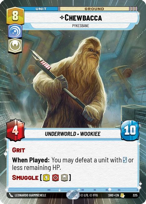 Chewbacca - SHD - 325 - Rare - Hyperspace