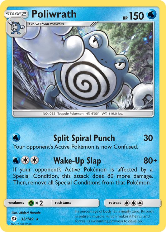 Poliwrath - 032/149 - Sun & Moon