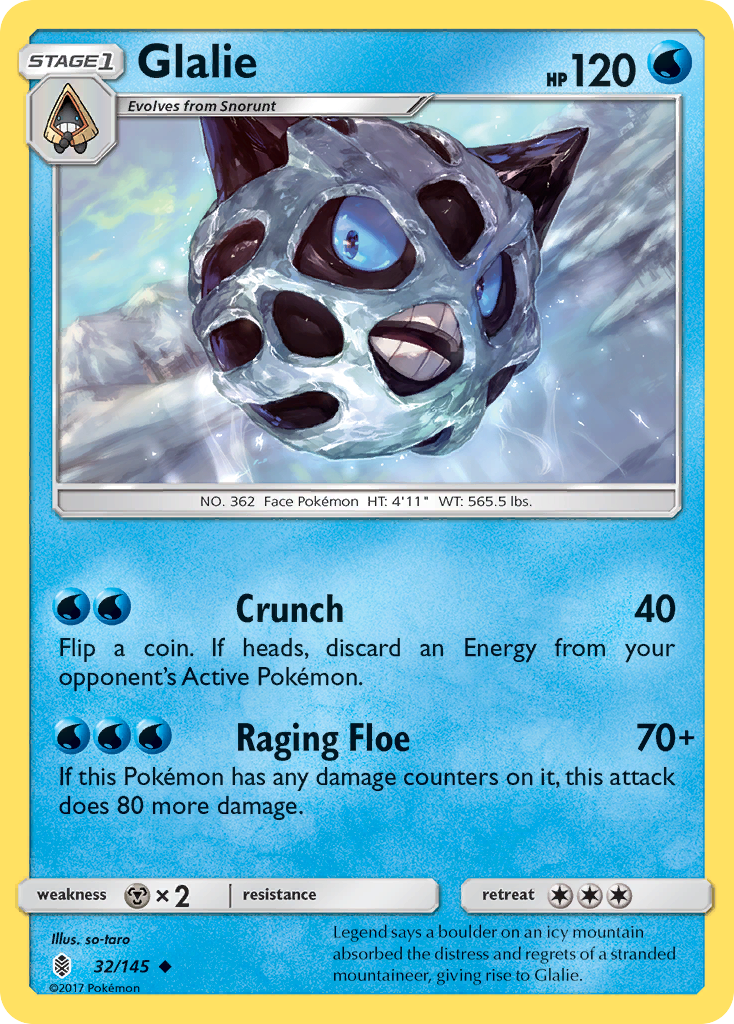 Glalie - 032/145 - Guardians Rising