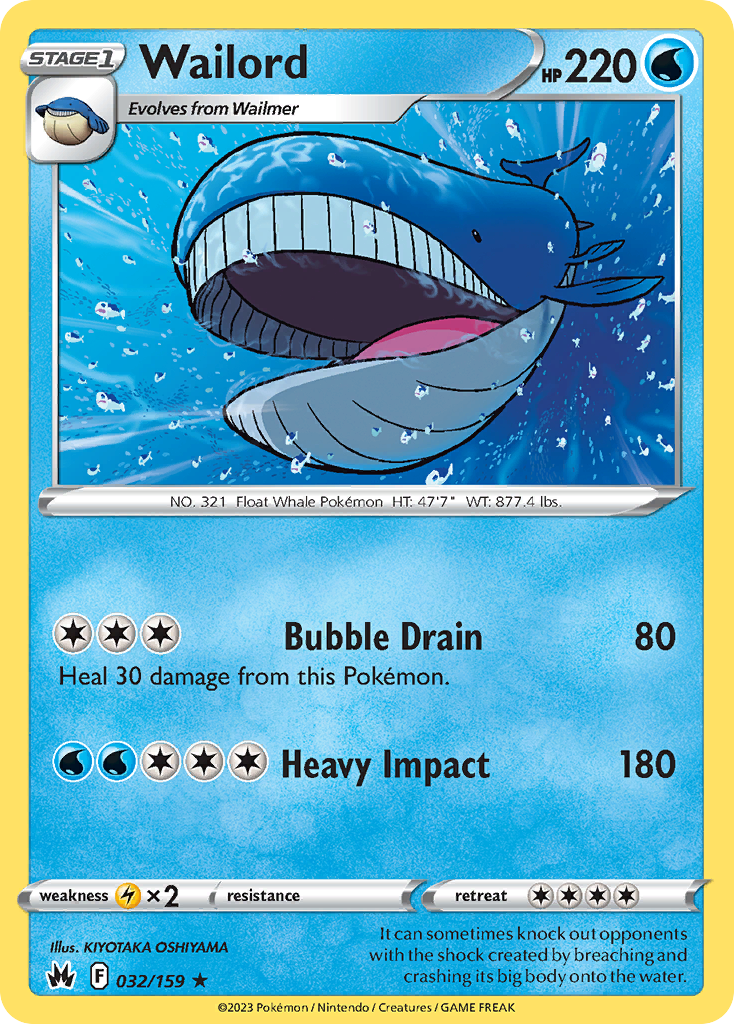 Wailord - 032/159 - Crown Zenith