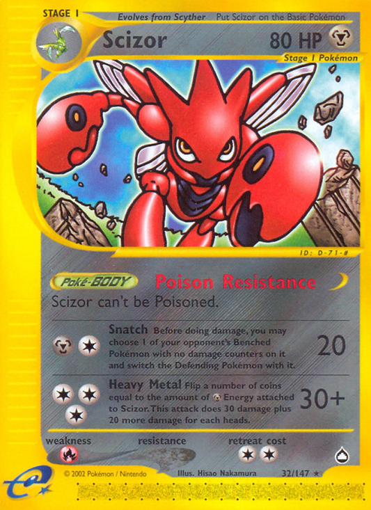 Scizor - 032/147 - Aquapolis