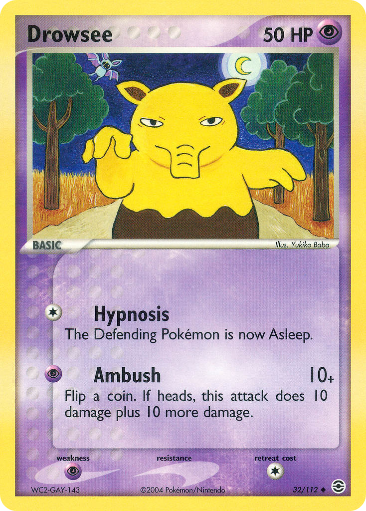 Drowzee - 032/112 - FireRed & LeafGreen