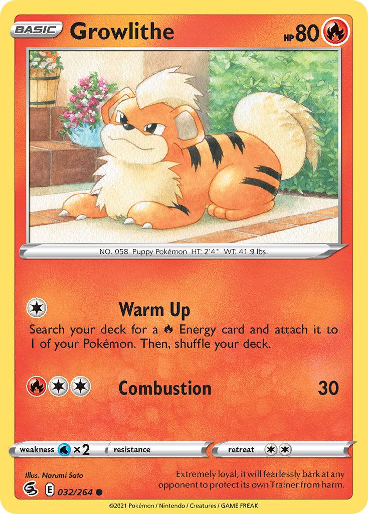 Growlithe - 032/264 - Fusion Strike