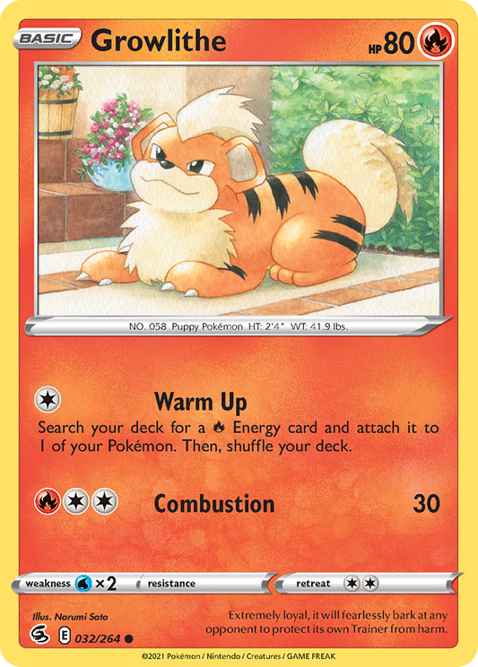 Growlithe - 032/264 - Fusion Strike