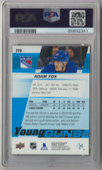 2019 Upper Deck Adam Fox Young Gun - PSA 10