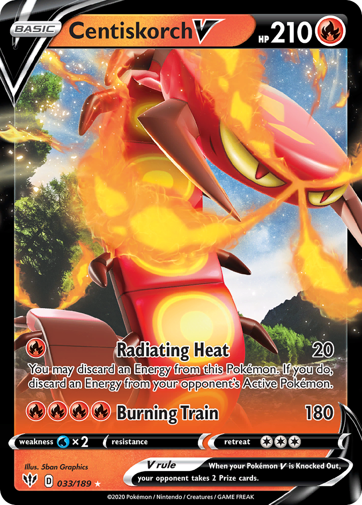 Centiskorch V - 033/189 - Darkness Ablaze