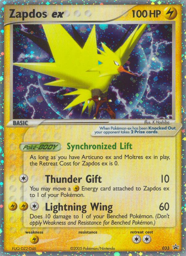 Zapdos ex - 33/40 - Nintendo Black Star Promos