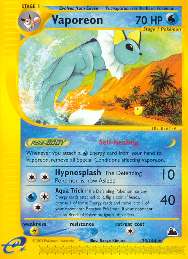 Vaporeon - 033/144 - Skyridge