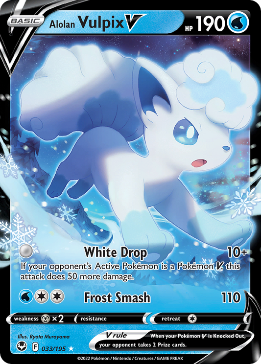 Alolan Vulpix V - 033/195 - Silver Tempest