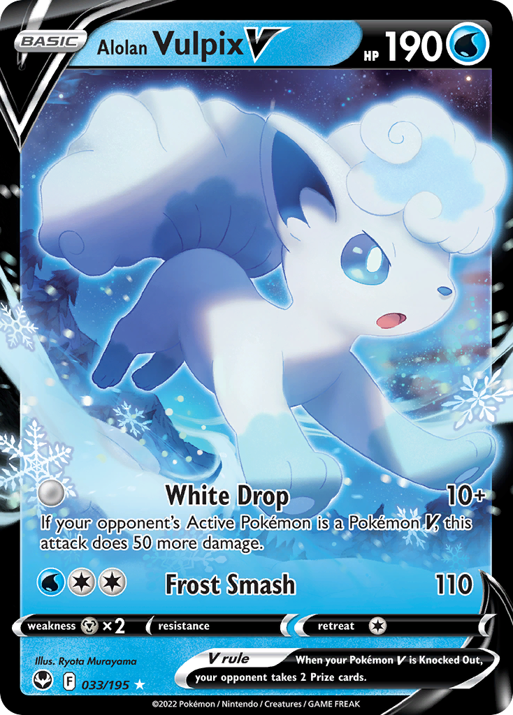 Alolan Vulpix V - 033/195 - Silver Tempest