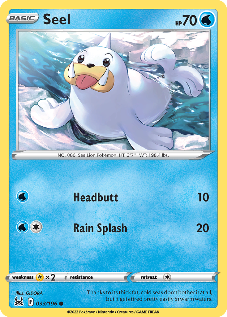 Seel - 033/196 - Lost Origin