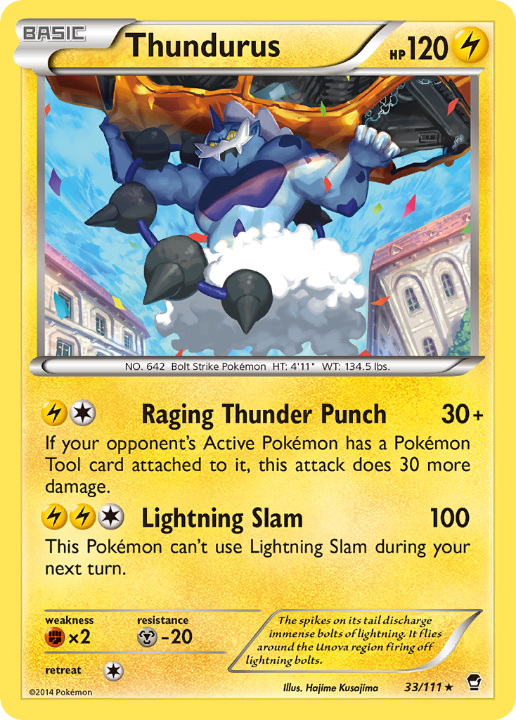 Thundurus - 033/111 - Furious Fists