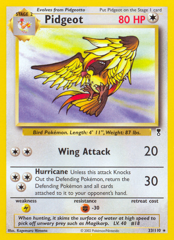 Pidgeot - 033/110 - Legendary Collection