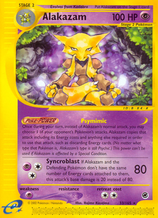 Alakazam - 033/165 - Expedition Base Set