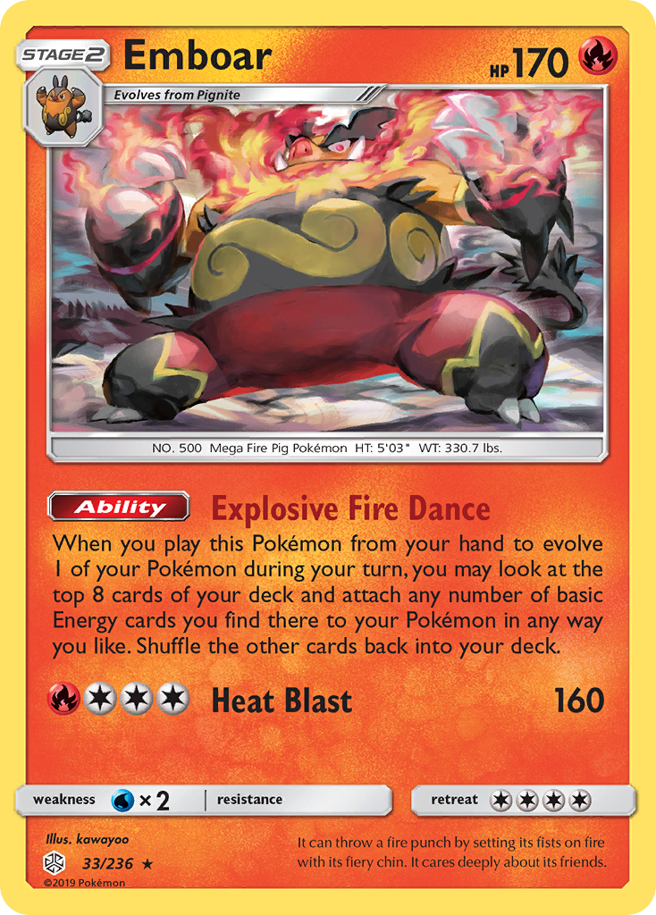 Emboar - 033/236 - Cosmic Eclipse