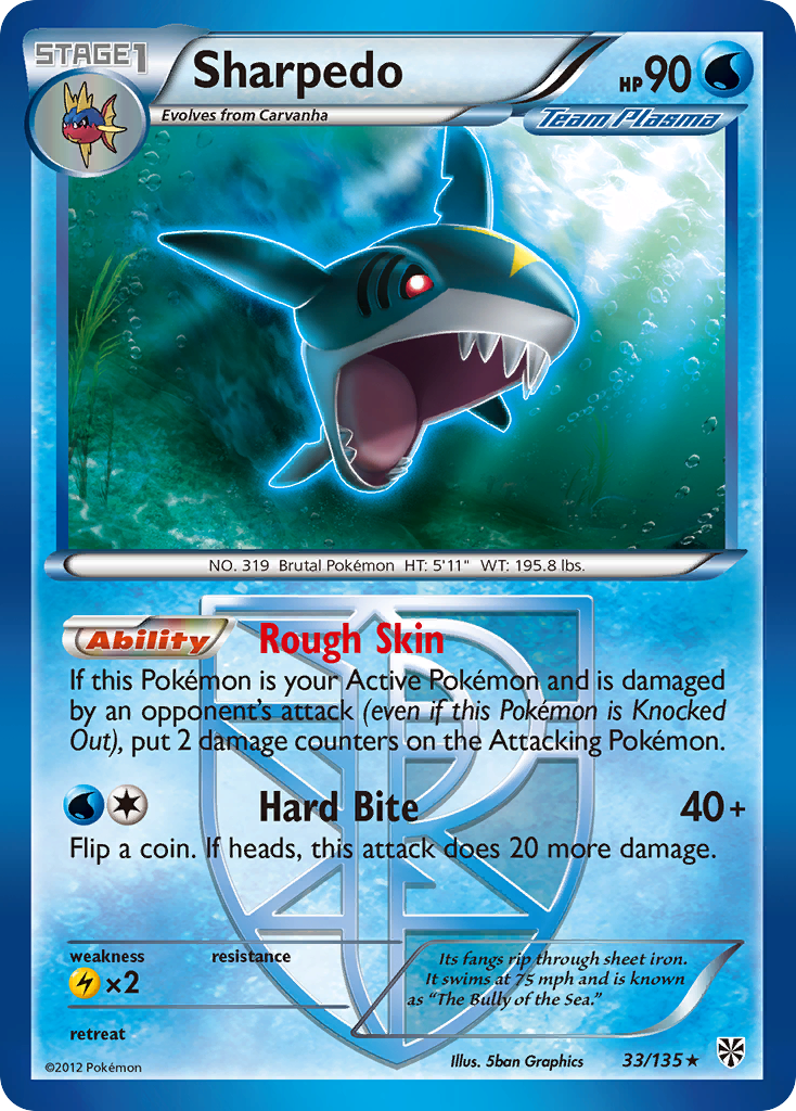 Sharpedo - 033/135 - Plasma Storm