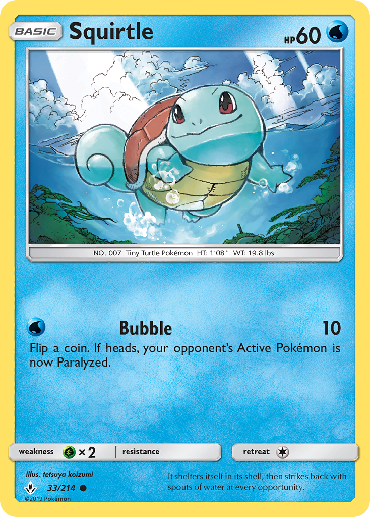 Squirtle - 033/214 - Unbroken Bonds