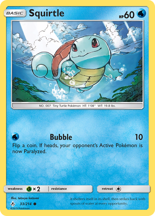 Squirtle - 033/214 - Unbroken Bonds