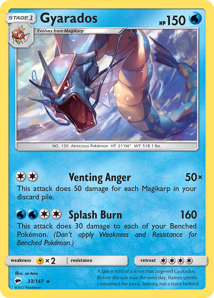 Gyarados - 033/147 - Burning Shadows