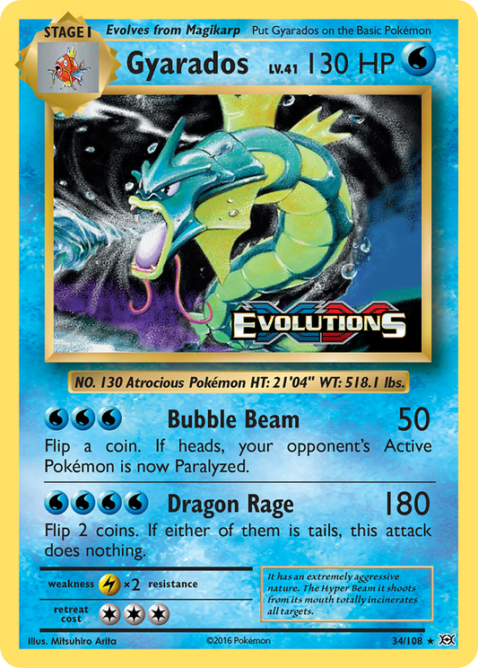 Gyarados - 034/108 - Evolutions