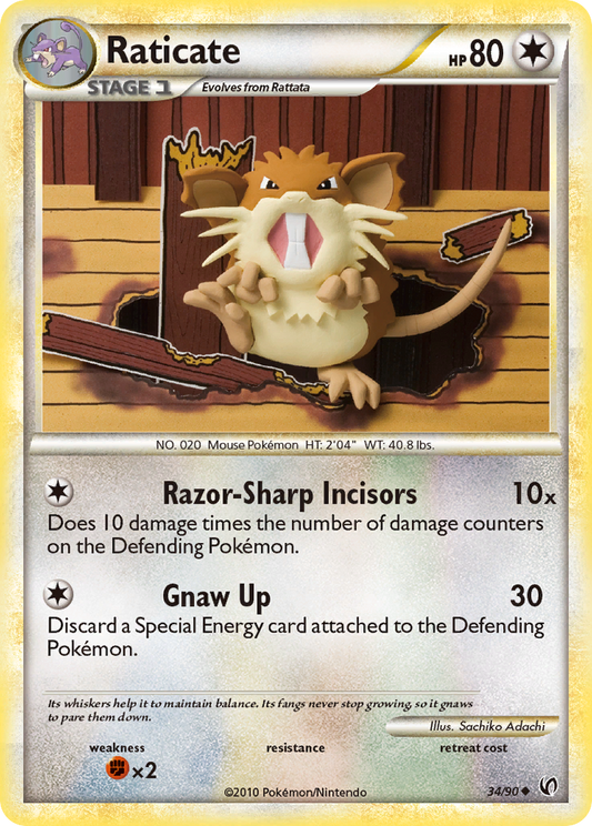 Raticate - 34/90 - HS—Undaunted