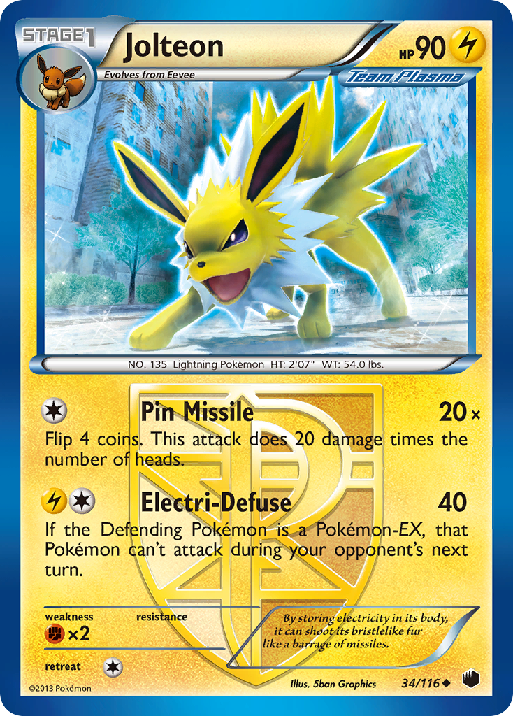 Jolteon - 034/116 - Plasma Freeze