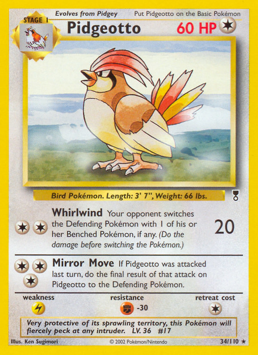 Pidgeotto - 034/110 - Legendary Collection