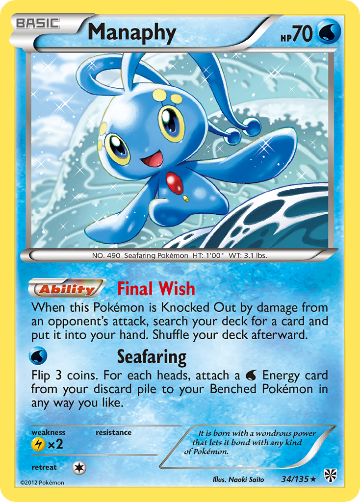 Manaphy - 034/135 - Plasma Storm