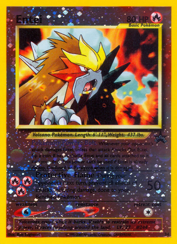 Entei - 34/53 - Wizards Black Star Promos