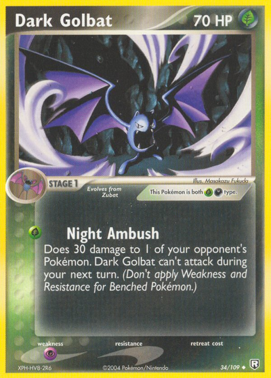 Dark Golbat - 034/109 - Team Rocket Returns