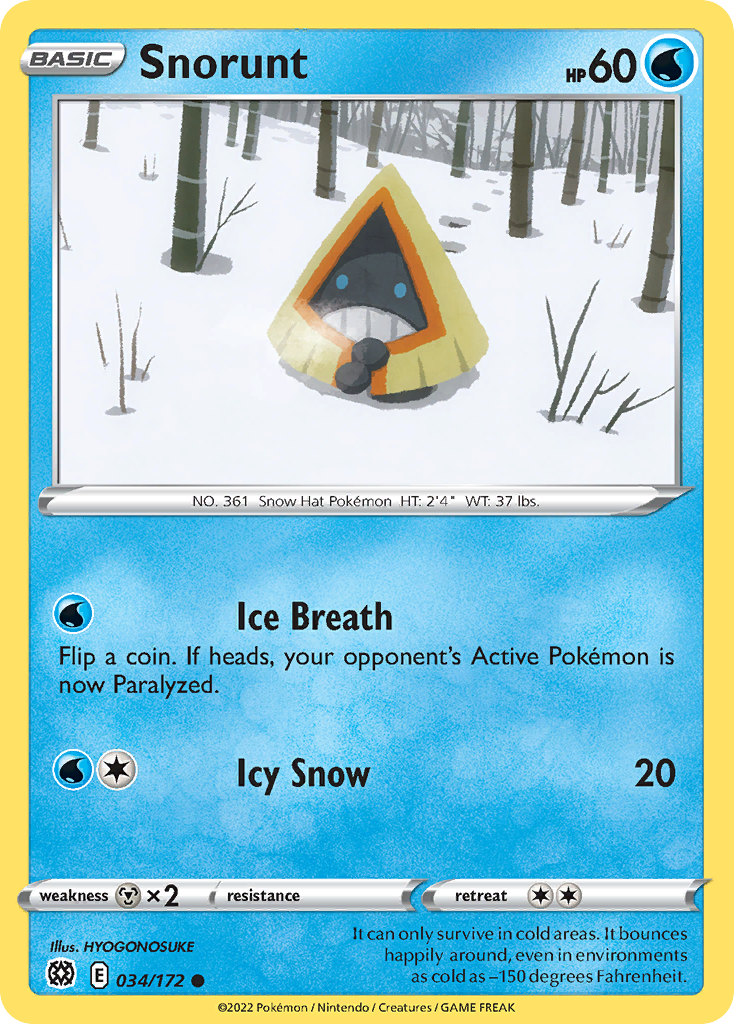 Snorunt - 034/172 - Brilliant Stars