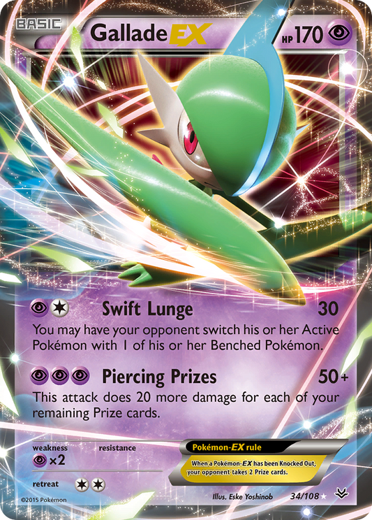 Gallade-EX - 034/108 - Roaring Skies