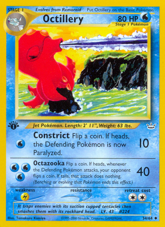 Octillery - 34/64 - Neo Revelation