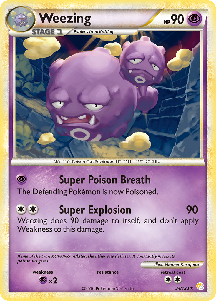 Weezing - 034/123 - HeartGold & SoulSilver