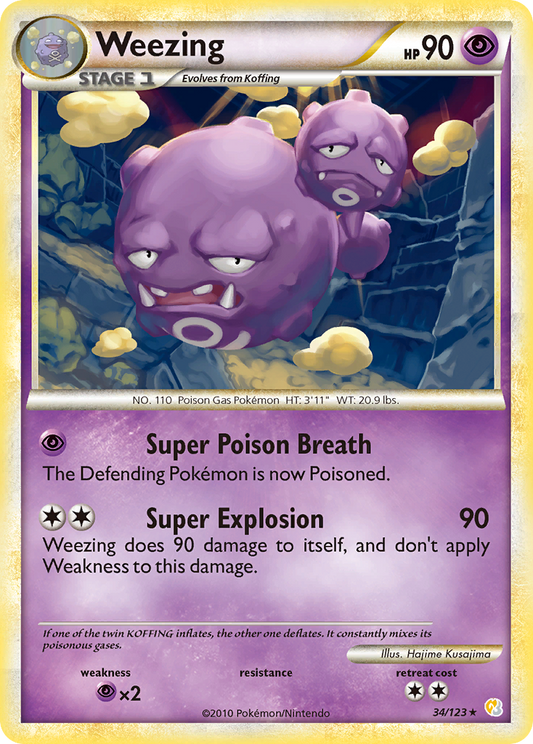 Weezing - 034/123 - HeartGold & SoulSilver